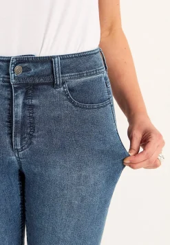 Forårsbukser|Capribukser-Cellbes of Sweden Crop jeans med superstræk Sara Mellemblå / Denim