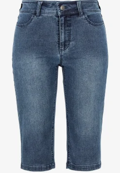 Forårsbukser|Capribukser-Cellbes of Sweden Crop jeans med superstræk Sara Mellemblå / Denim