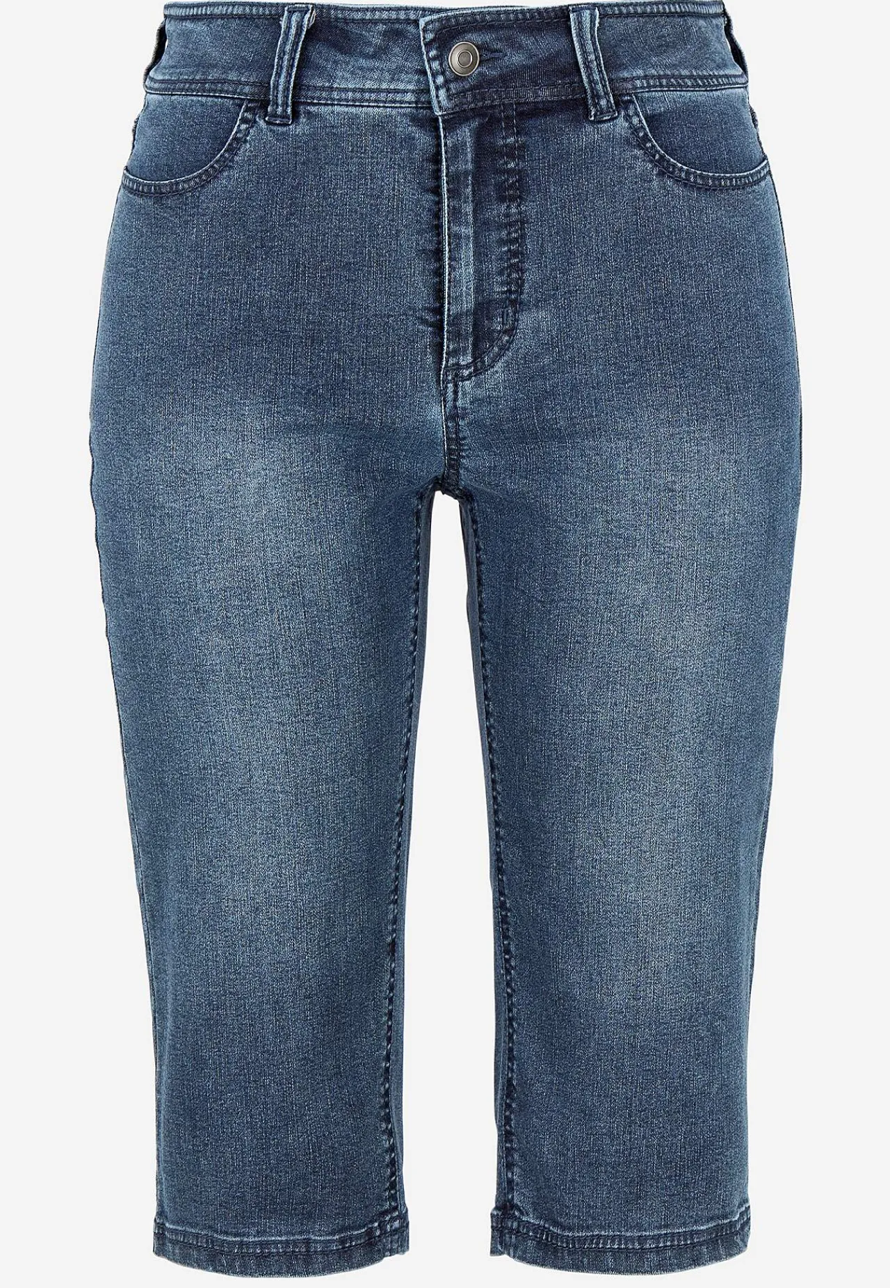 Forårsbukser|Capribukser-Cellbes of Sweden Crop jeans med superstræk Sara Mellemblå / Denim
