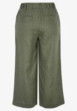 Forårsbukser|Culottes-Cellbes of Sweden Culottebukser Premium i hør Kakigrøn