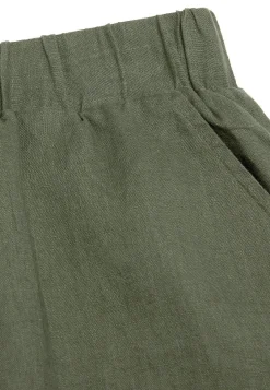 Forårsbukser|Culottes-Cellbes of Sweden Culottebukser Premium i hør Kakigrøn