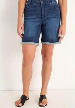 Forårsbukser|Jeansshorts-Cellbes of Sweden Denimshorts med komfortabelt stræk Mellemblå / Denim
