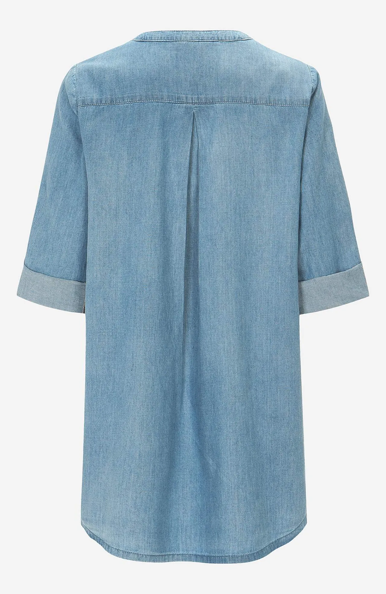 Denim|Denim-Toppe- Denimtunika med lommer | Cellbes