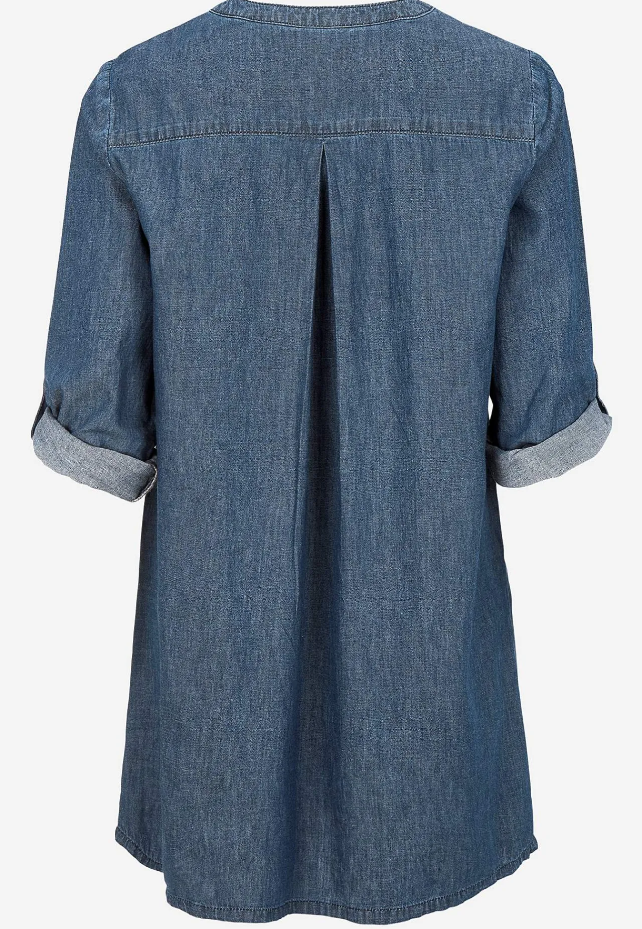 Denim|Denim-Toppe- Denimtunika med lommer | Cellbes