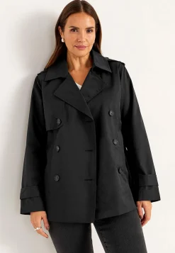 Forårsjakker|Trenchcoats-Cellbes of Sweden Dobbeltbrystet, kort trenchcoat | Cellbes