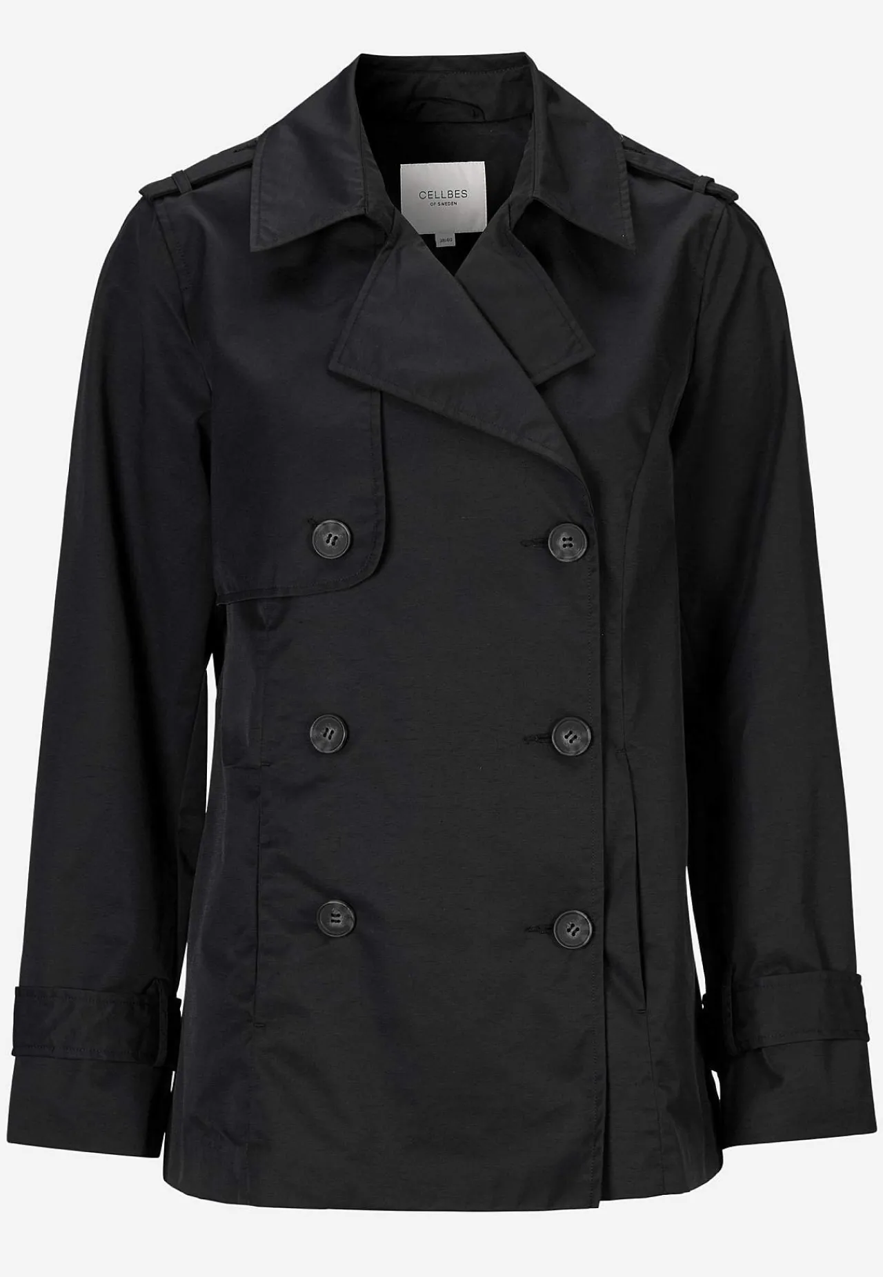 Forårsjakker|Trenchcoats-Cellbes of Sweden Dobbeltbrystet, kort trenchcoat | Cellbes