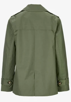 Forårsjakker|Trenchcoats- Dobbeltbrystet, kort trenchcoat | Cellbes