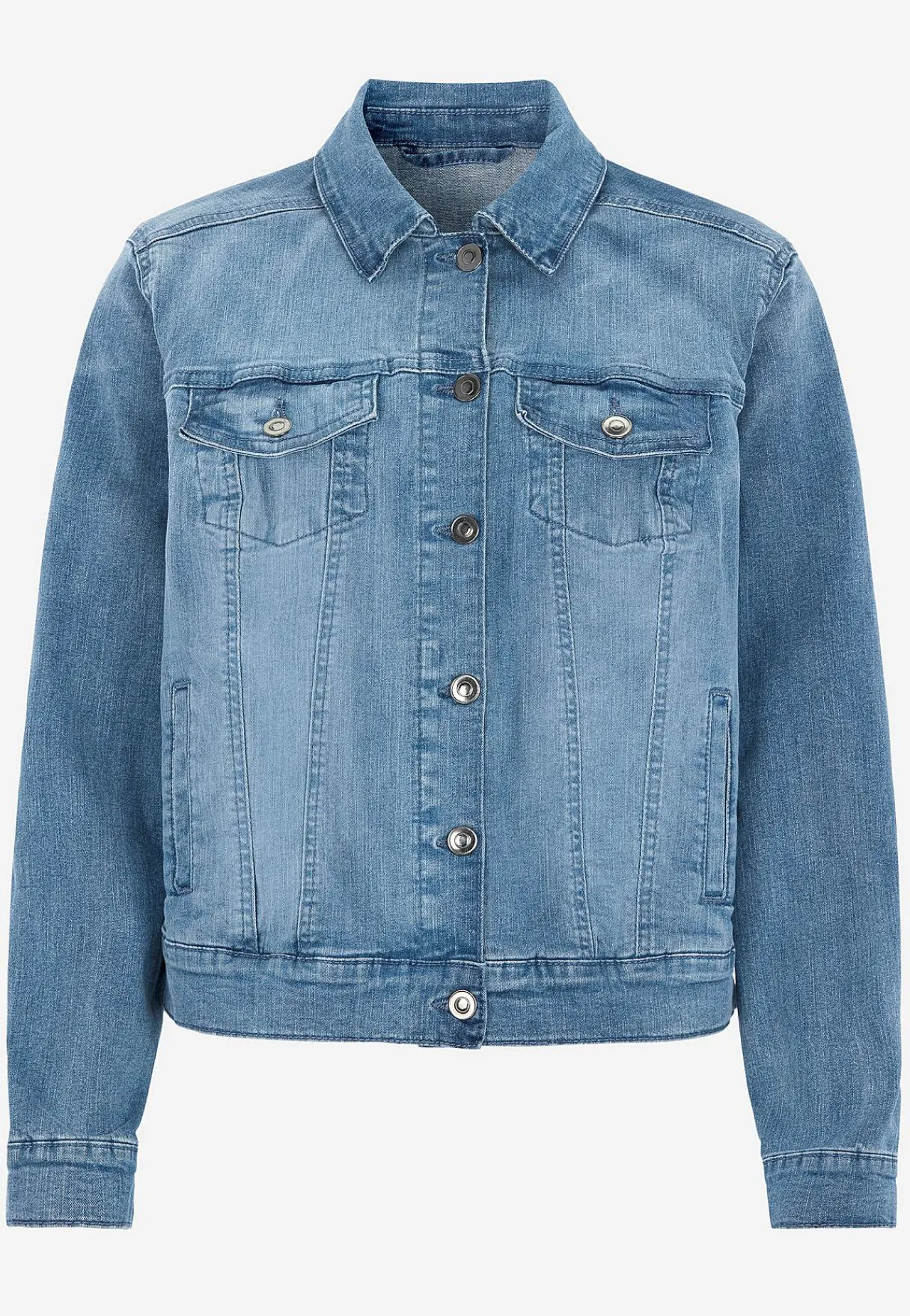 Forårsjakker|Denimjakker-Cellbes of Sweden Elastisk jeansjakke Lyseblå denim