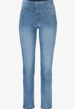 Høj Talje|Flere Længder-Cellbes of Sweden Elastisk jegging med høj elastisk talje Elin Lyseblå denim