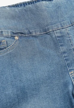 Høj Talje|Flere Længder-Cellbes of Sweden Elastisk jegging med høj elastisk talje Elin Lyseblå denim