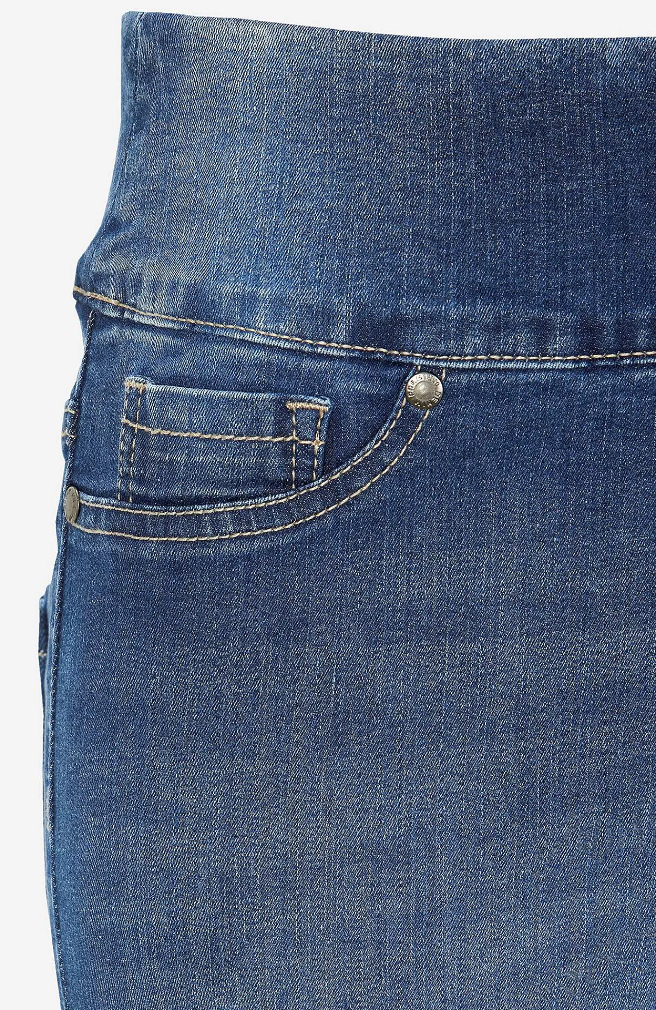 Høj Talje|Flere Længder-Cellbes of Sweden Elastisk jegging med høj elastisk talje Elin Mellemblå / Denim