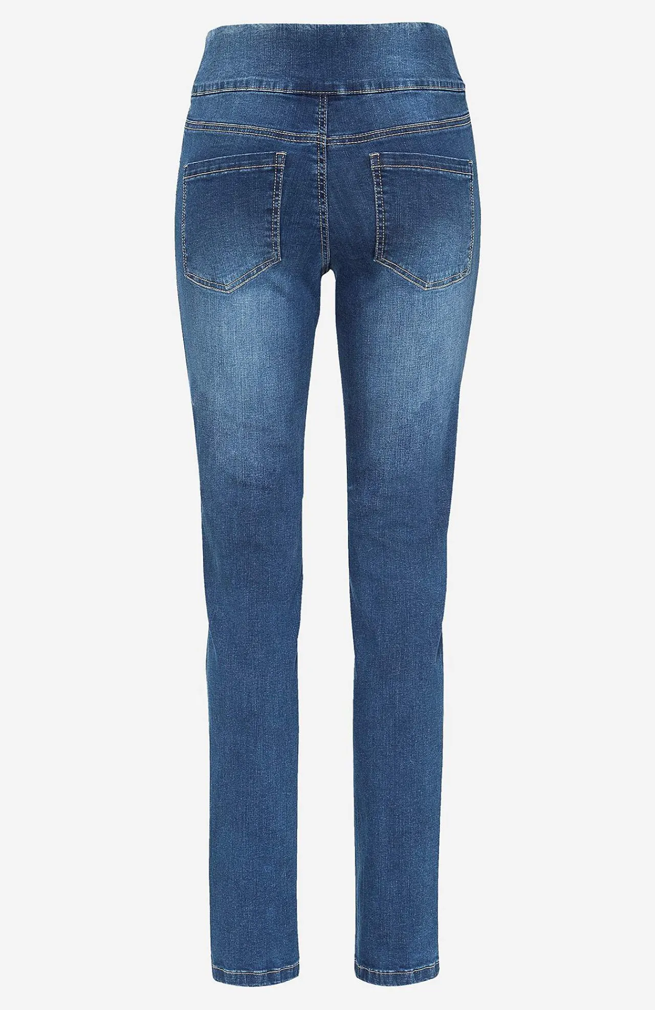 Høj Talje|Flere Længder-Cellbes of Sweden Elastisk jegging med høj elastisk talje Elin Mellemblå / Denim