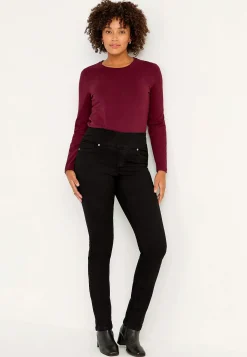 Høj Talje|Flere Længder-Cellbes of Sweden Elastisk jegging med høj elastisk talje Elin Sort / Denim
