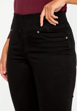 Høj Talje|Flere Længder-Cellbes of Sweden Elastisk jegging med høj elastisk talje Elin Sort / Denim