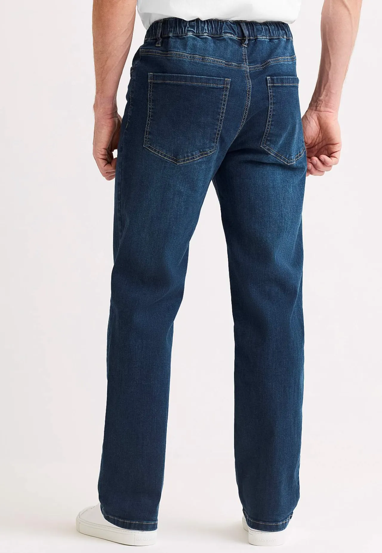 Regular Fit|Joggerjeans-Cellbes of Sweden Elastisk joggingjeans Mellemblå Denim