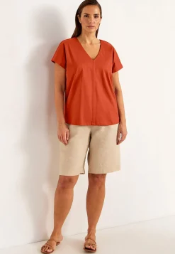 Premium|Premium-Cellbes of Sweden Elastisk Premium jerseytop Rust