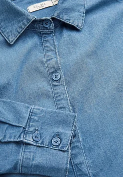 Denim|Denim-Toppe-Cellbes of Sweden Elastisk tunika i denim Mellemblå / Denim