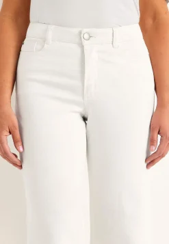 Forårsbukser|Ankelbukser-Cellbes of Sweden Elastiske ankeljeans Hvid / Denim
