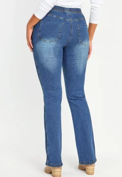 Høj Talje|Flere Længder-Cellbes of Sweden Elastiske jeggings Mørkeblå