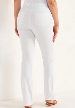 Høj Talje|Flere Længder-Cellbes of Sweden Elastiske jeggings Hvid