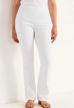 Høj Talje|Flere Længder-Cellbes of Sweden Elastiske jeggings Hvid