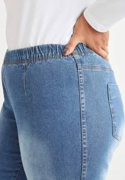 Høj Talje|Flere Længder-Cellbes of Sweden Elastiske jeggings Lyseblå
