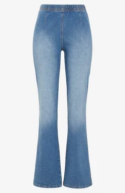 Høj Talje|Flere Længder-Cellbes of Sweden Elastiske jeggings Lyseblå