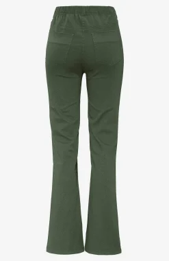 Høj Talje|Flere Længder-Cellbes of Sweden Elastiske jeggings Kakigrøn