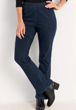 Høj Talje|Flere Længder- Elastiske jeggings Mørk denim / Ikke vasket