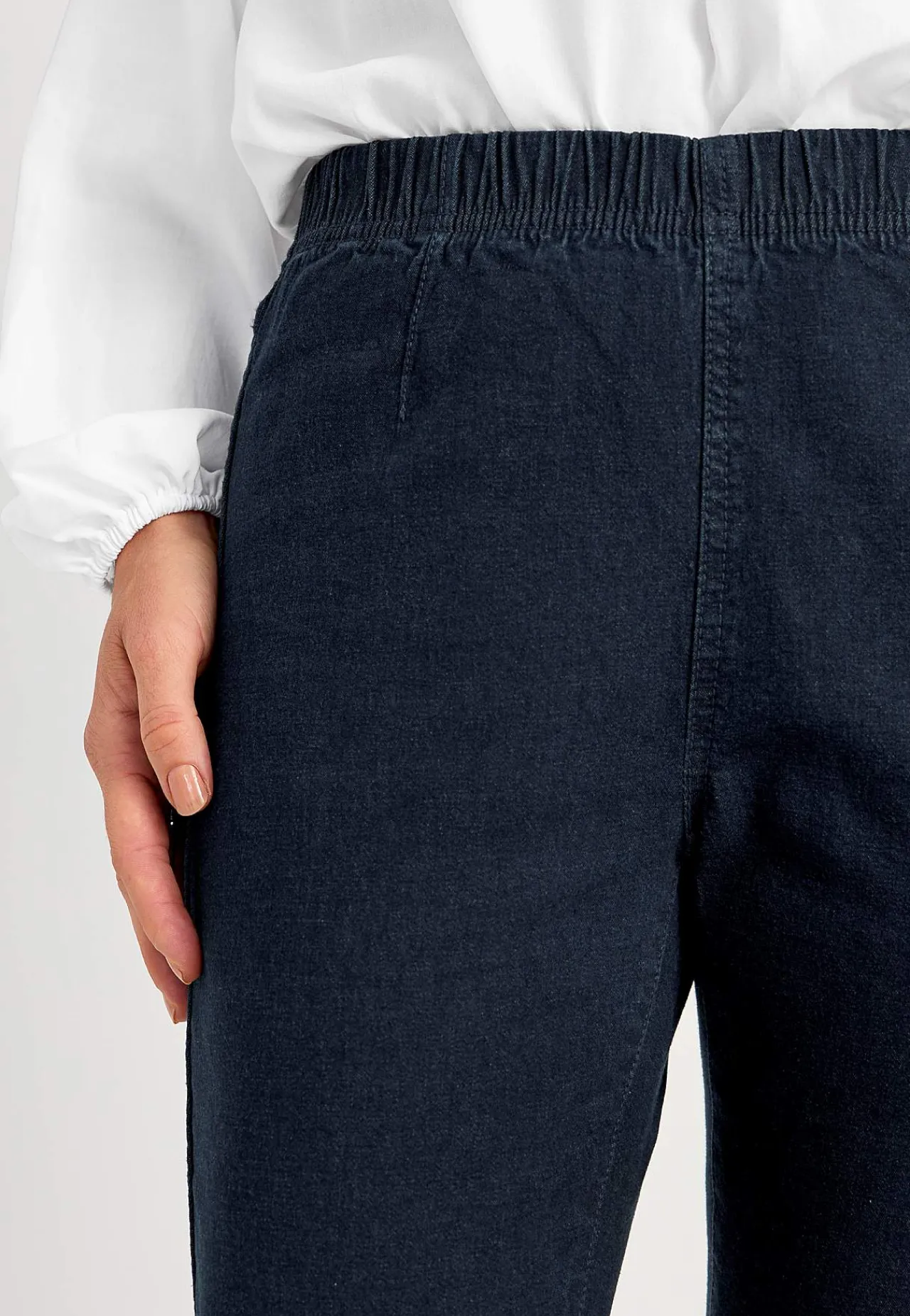 Høj Talje|Flere Længder- Elastiske jeggings Mørk denim / Ikke vasket