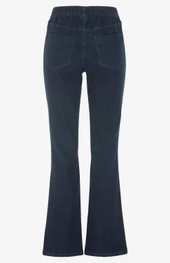 Høj Talje|Flere Længder- Elastiske jeggings Mørk denim / Ikke vasket