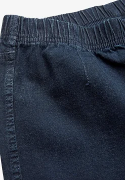 Høj Talje|Flere Længder- Elastiske jeggings Mørk denim / Ikke vasket