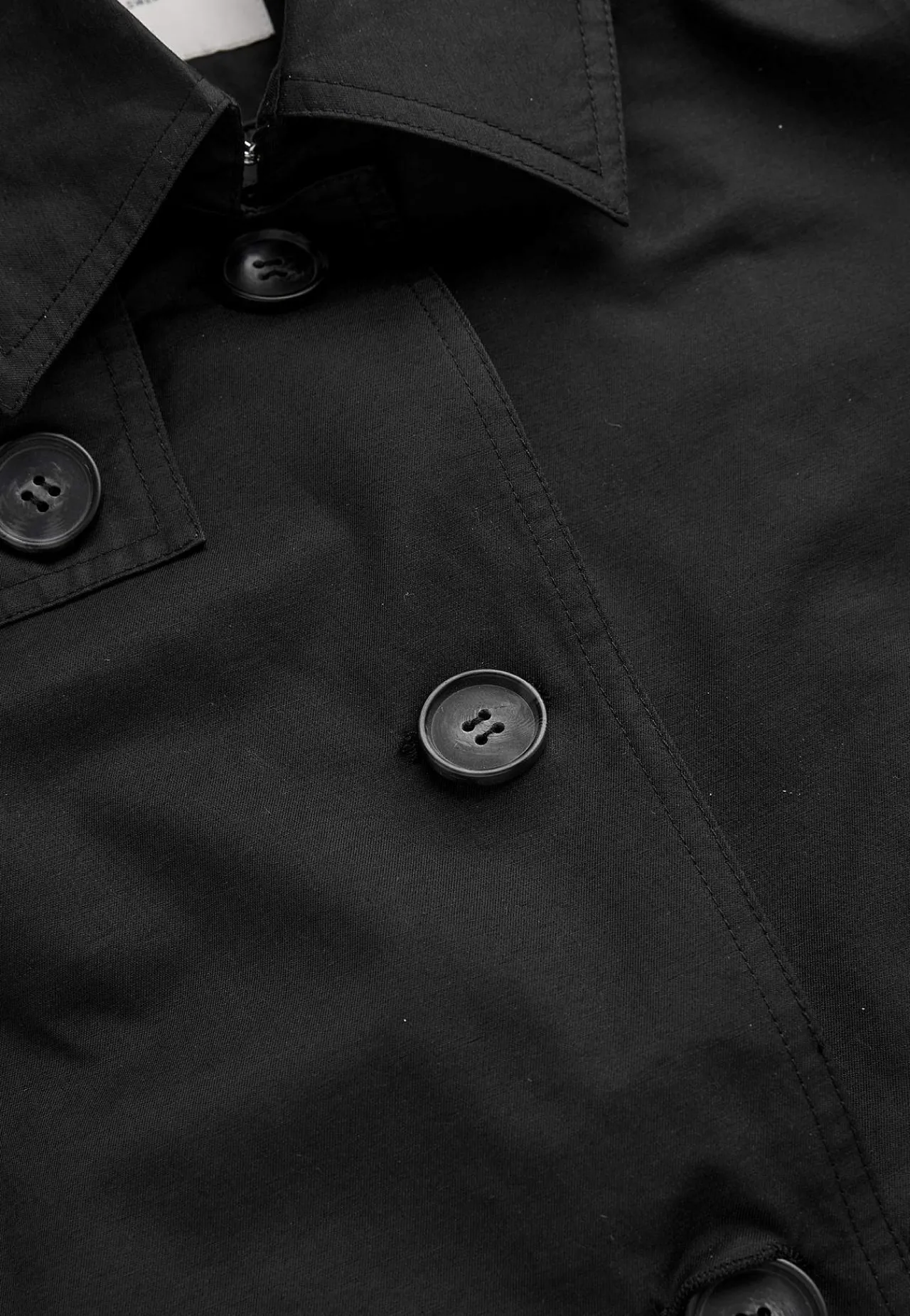 Forårsjakker|Trenchcoats-Cellbes of Sweden Enkeltradet trenchcoat Sort