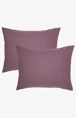 Pudebetræk|Flerpak-Borganäs Ensfarvet pudebetræk 50x60 cm 50x60 cm 2-pack Blommelilla