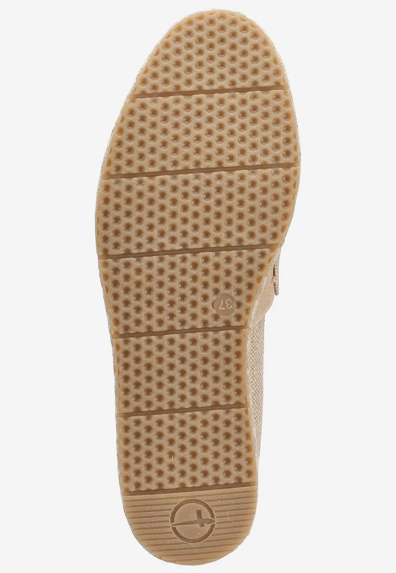 Flade Sko|Bred Læst- Espadrillos med remme Beige
