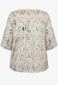 Toppe- Festlig jerseytop med pailleter | Cellbes