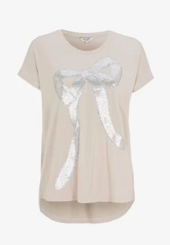 Toppe-Cellbes of Sweden Festtop med pailleter Lys beige