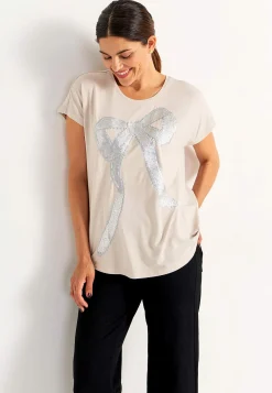 Toppe-Cellbes of Sweden Festtop med pailleter Lys beige