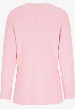 Cardiganer|Cardiganer- Fintstrikket cardigan Lys rosa