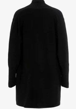 Cardiganer|Cardiganer- Fintstrikket cardigan Sort