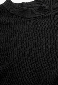 Trøjer|Striktrøjer-Cellbes of Sweden Fintstrikket poncho Sort
