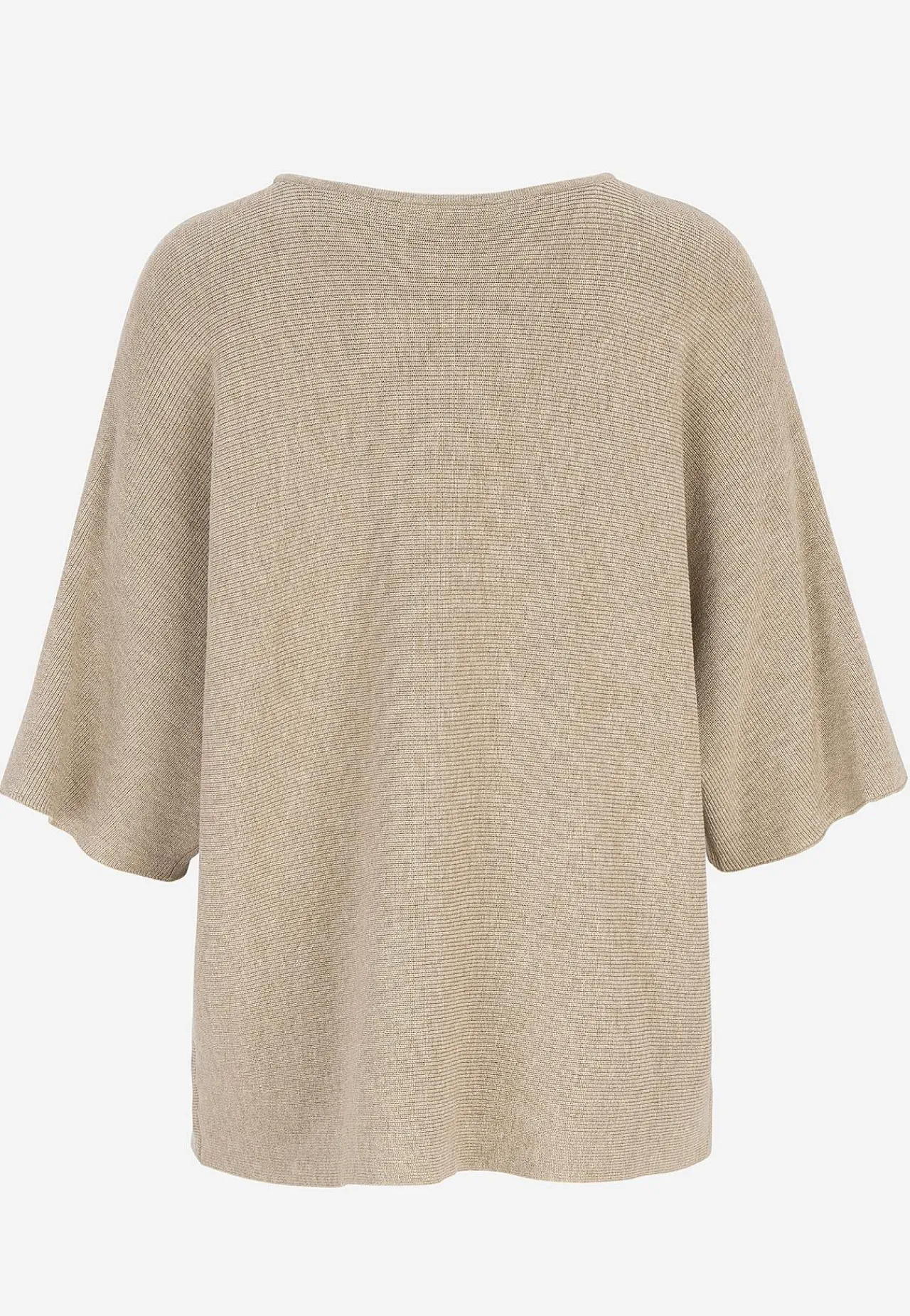 Trøjer|Striktrøjer- Fintstrikket trøje Beige