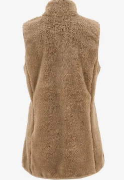Veste|Overtøj Og Jakker- Fleecevest med lommer Nougat