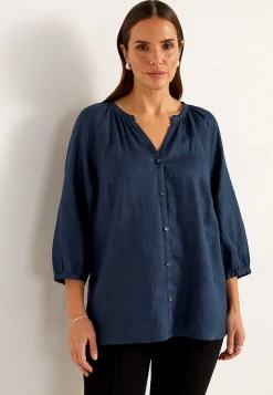 Premium|Premium-Cellbes of Sweden Hørbluse Premium Marine