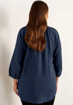 Premium|Premium-Cellbes of Sweden Hørbluse Premium Marine