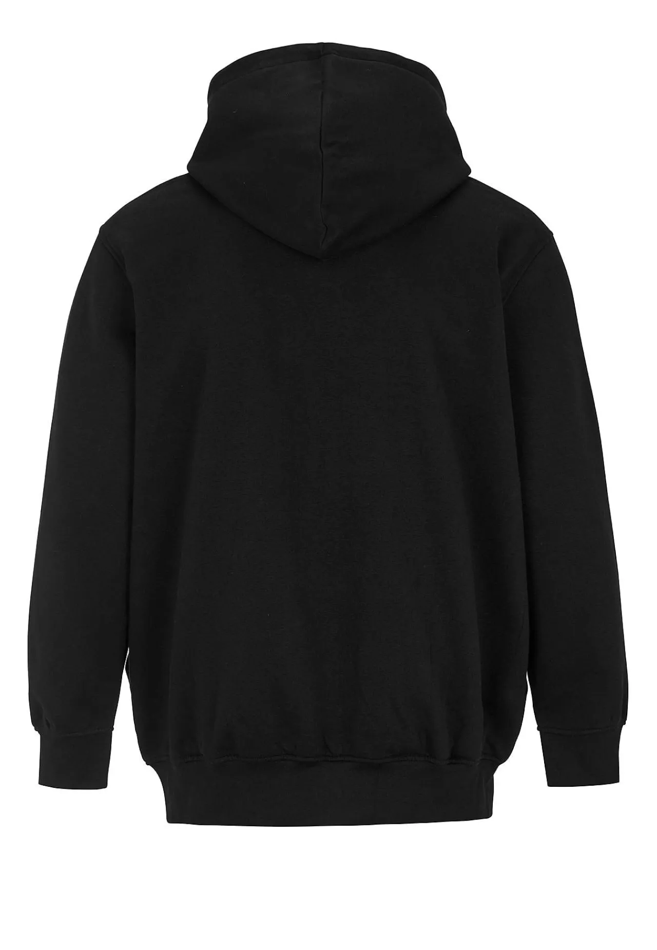 Trøjer|Hoodies- Hættetrøje med lynlås Sort