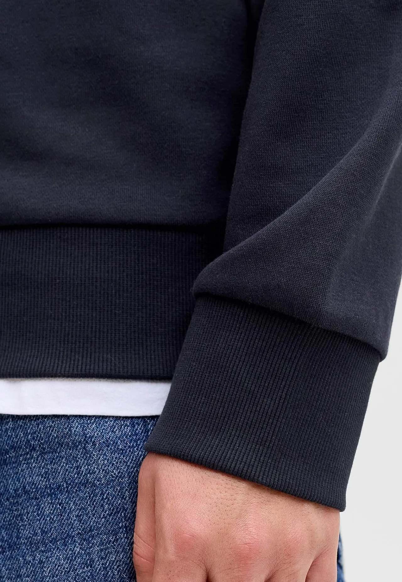 Trøjer-JACK & JONES Hættetrøje med tryk Marine
