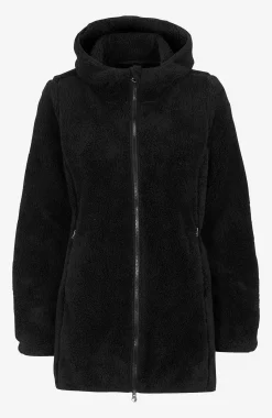Forårsjakker|Fleecejakker-Cellbes of Sweden Hyggelig fleecejakke med hætte Sort