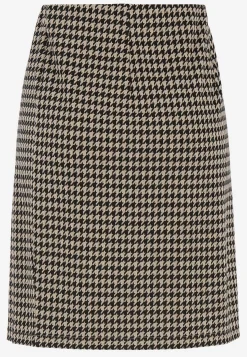 Nederdele-Cellbes of Sweden Jacquardmønstret nederdel Sort / Beige / Mønstret