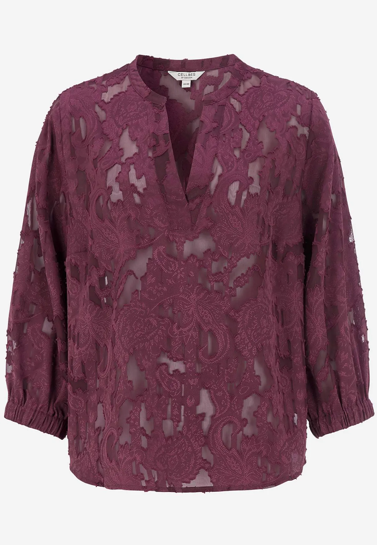 Bluser-Cellbes of Sweden Jacquardvævet, næsten gennemsigtig bluse | Cellbes